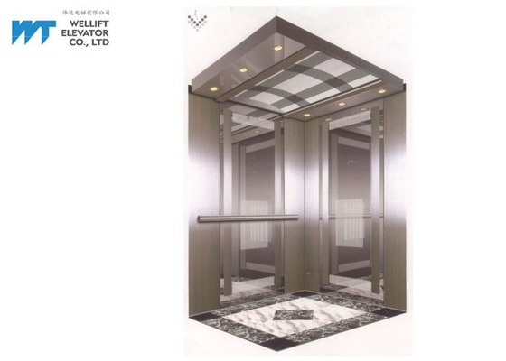 エレベーターの小屋の装飾の簡単なラインおよびミラーはエレベーターのために設計します
