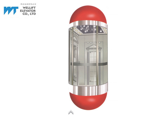 半円のアクリルの現代エレベーターの設計小屋の高さ2300/2600のMM