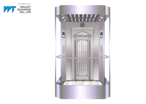 鋼板PMのギアレス牽引機械が付いている噴霧のエレベーターの小屋の装飾