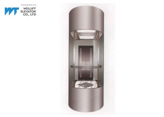 半円の商業ガラス エレベーター、標準的な構成機械部屋より少ない上昇