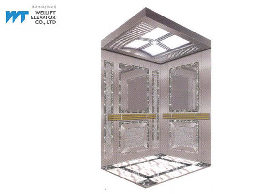 Passangerの現代エレベーターのためのミラーおよびエッチングのエレベーターの小屋の装飾