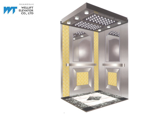 商業エレベーターのための金ミラーのエレベーターの小屋の装飾の着陸のドアの高さ2100/2200MM